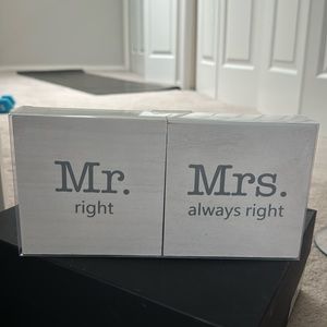 Mr and Mrs Home Decor wedding